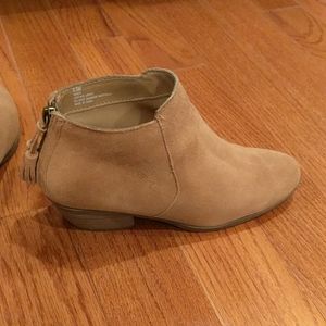 Suede leather booties
